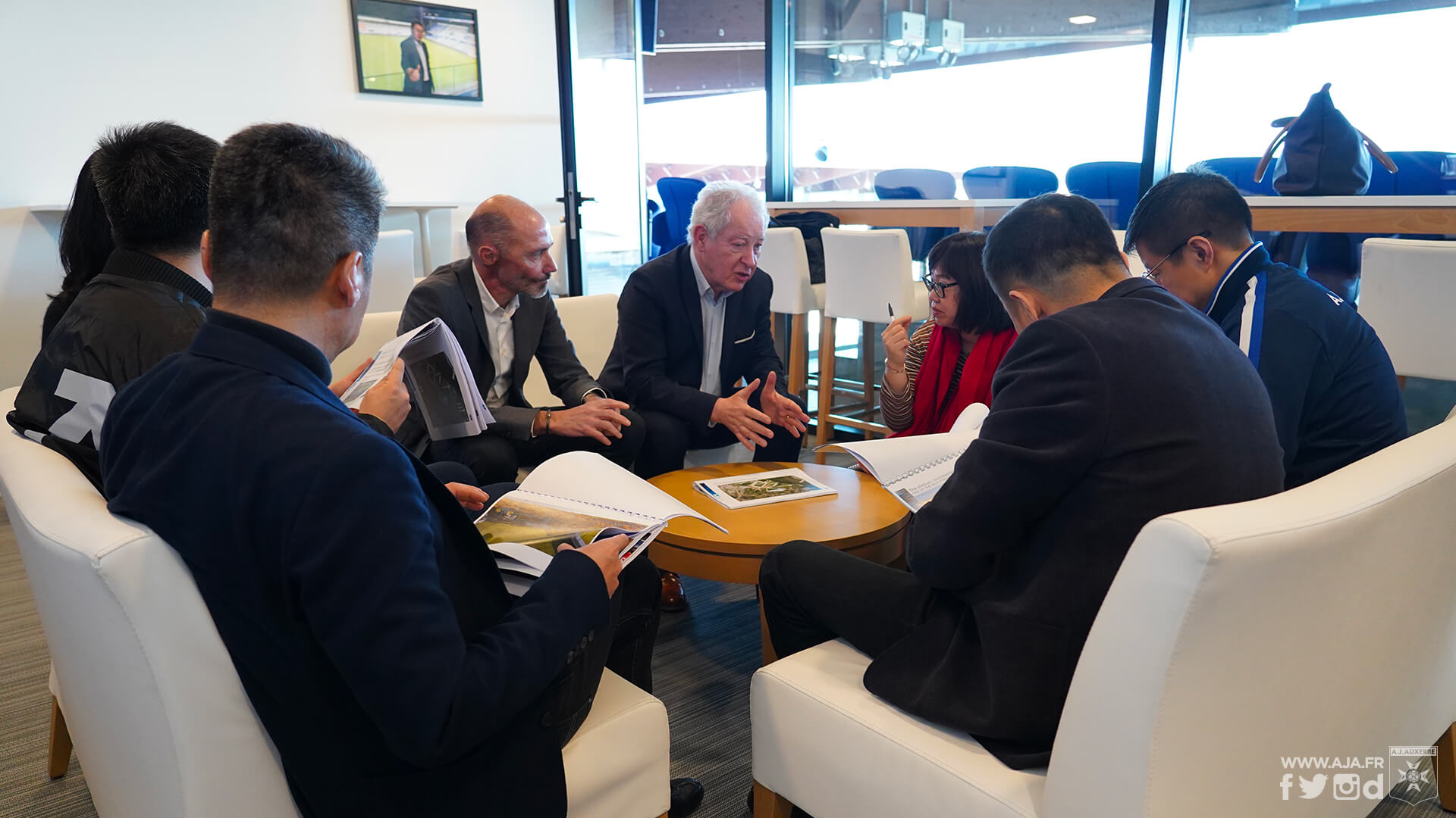 La Fédération Chinoise de Football (CFA) en visite à l’AJ Auxerre