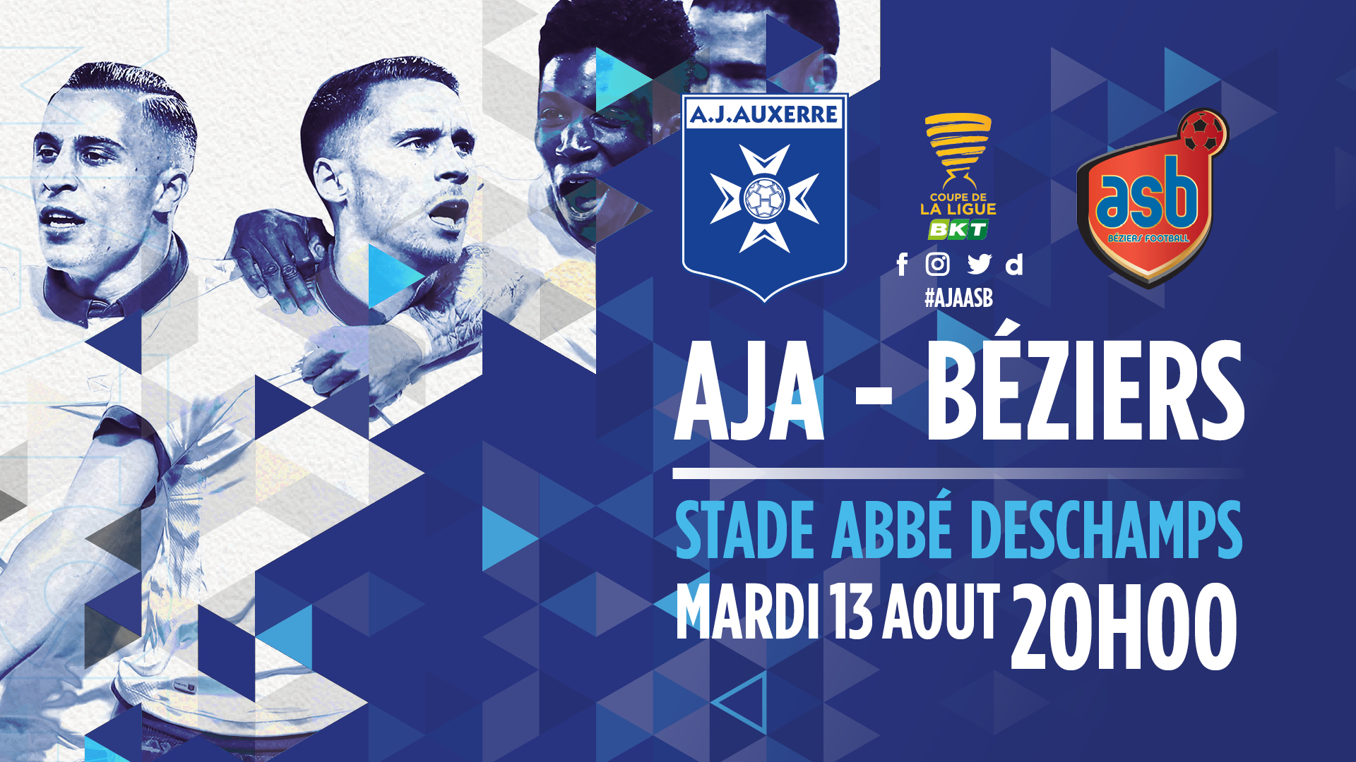 Les clubers invités pour AJA - AS Béziers